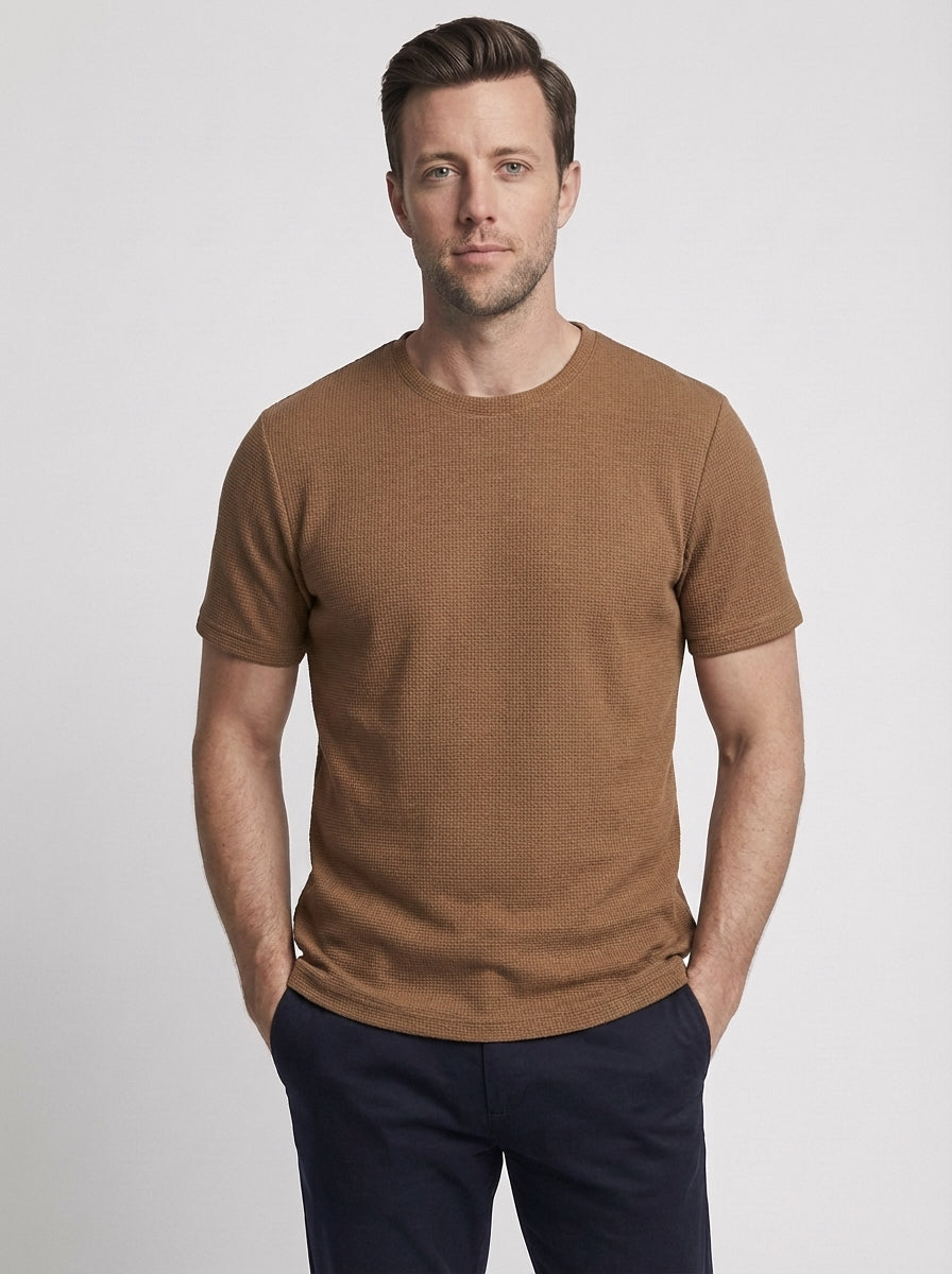 Nathan | Men's Crew Neck Short Sleeve Knit Shirt