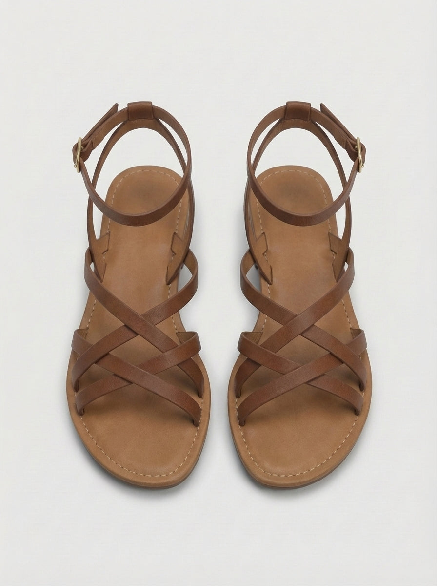 Nora | Women’s Open Toe Ankle Strap Block Heel Sandals