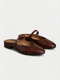 Isabella | Women’s Round Toe Minimal Flat Mules