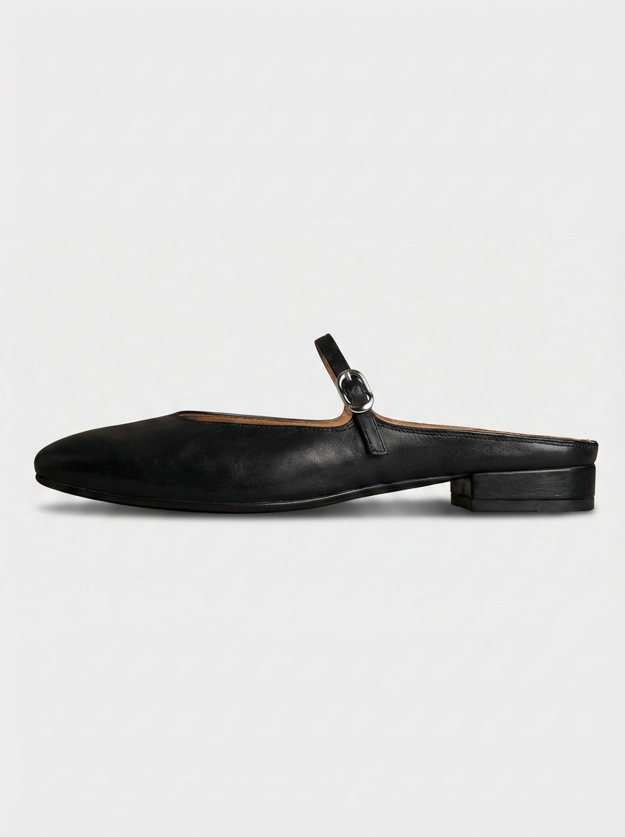 Isabella | Women’s Round Toe Minimal Flat Mules