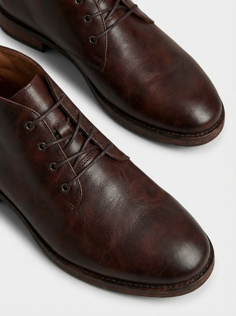 Paul | Men’s Plain Toe Lace Up Chukka Boots