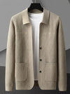 Randy | Men's Open Knit Button Cardigan With Pockets