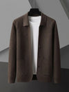 Randy | Men's Open Knit Button Cardigan With Pockets