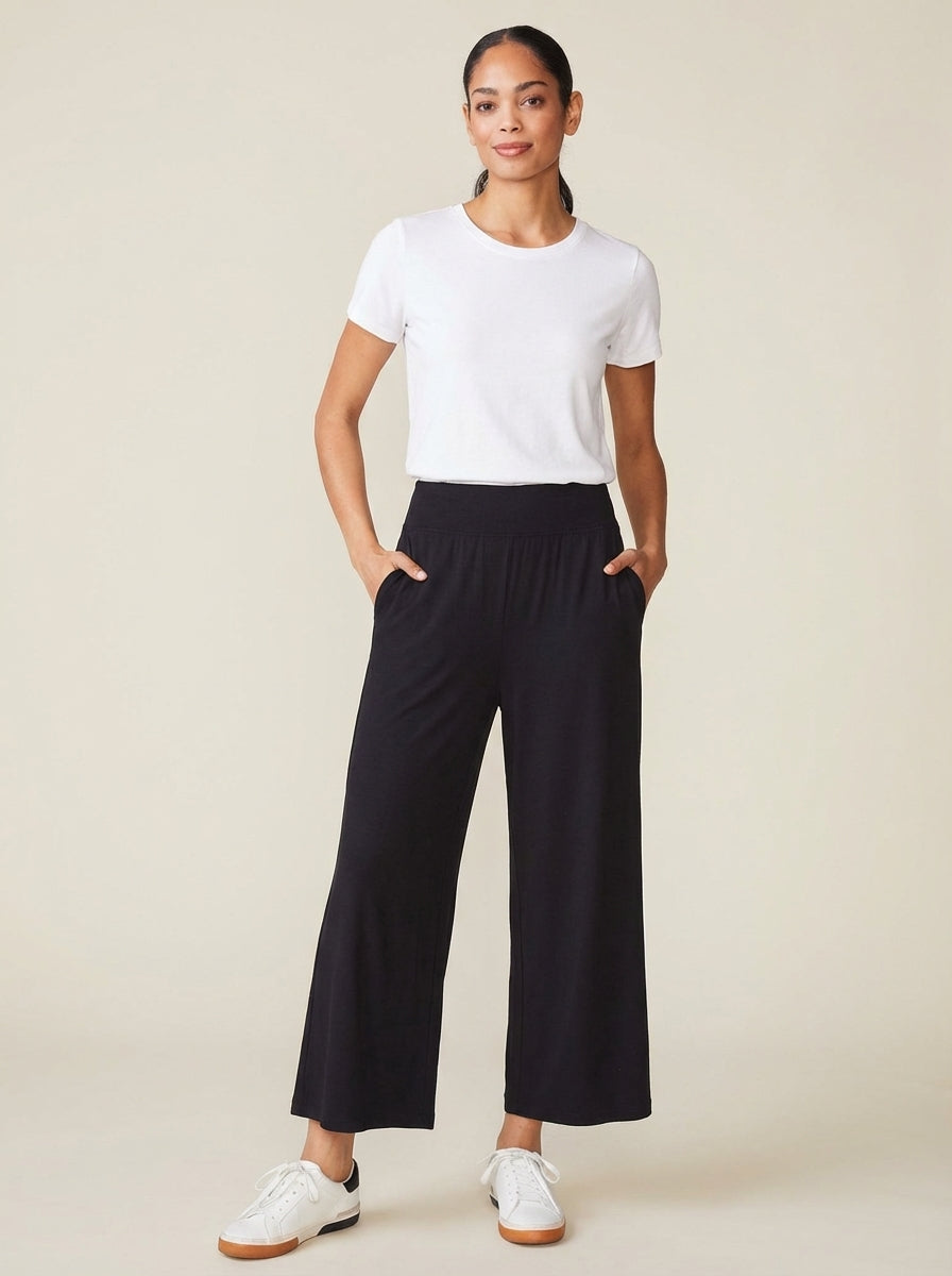Rebecca | Women’s Cropped Wide Leg Summer Pants