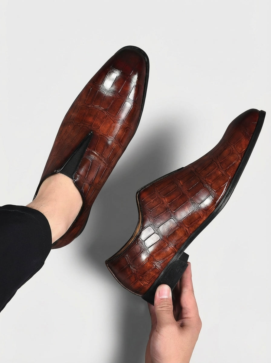 Ruth | Men's Pointed Toe Slip On Wedding Shoes