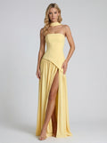 Sabrina | Women’s Halter Wedding Guest High Slit Maxi Dress