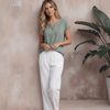 Sara | Women’s V Neck Short Sleeve Summer Top
