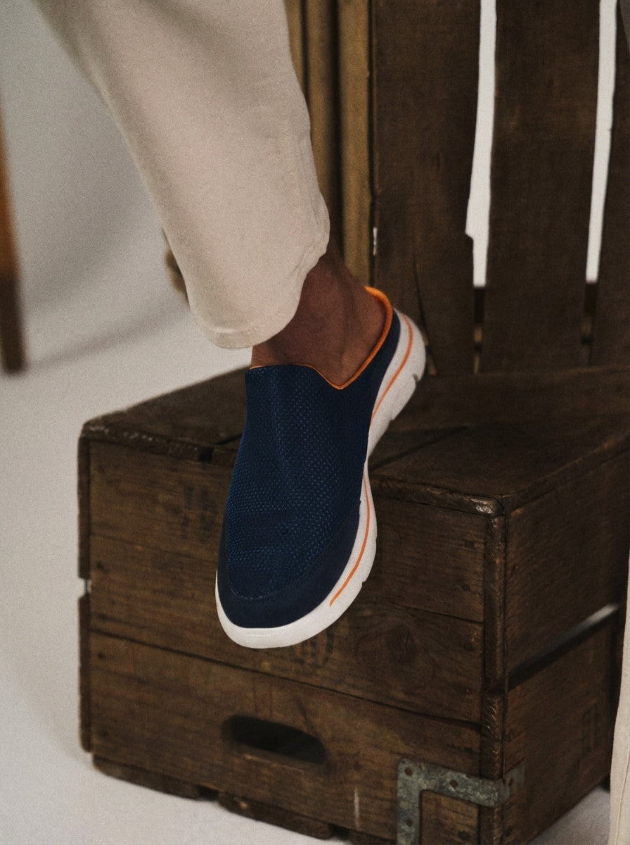Sean | Men's Summer Slip On Open Back Sneaker Mules