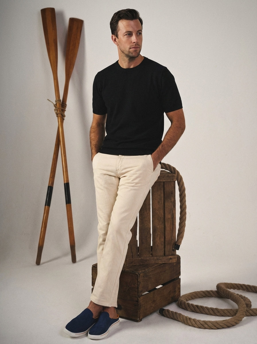 Sean | Men's Summer Slip On Open Back Sneaker Mules