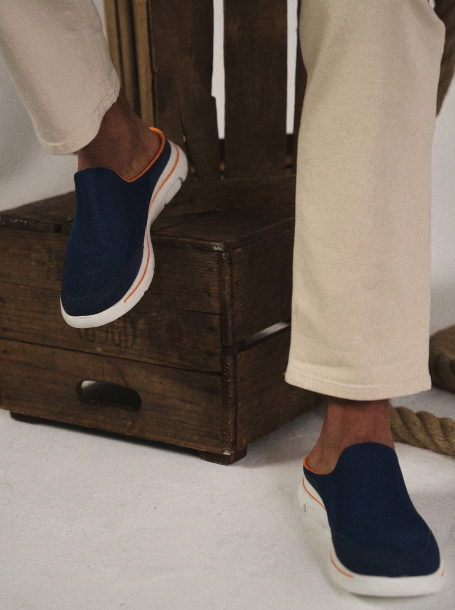 Sean | Men's Summer Slip On Open Back Sneaker Mules