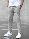 Steven | Men’s Straight Leg Drawstring Pants Everyday Trousers