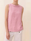 Tessa | Women’s Sleeveless Collar Minimal Summer Day Top