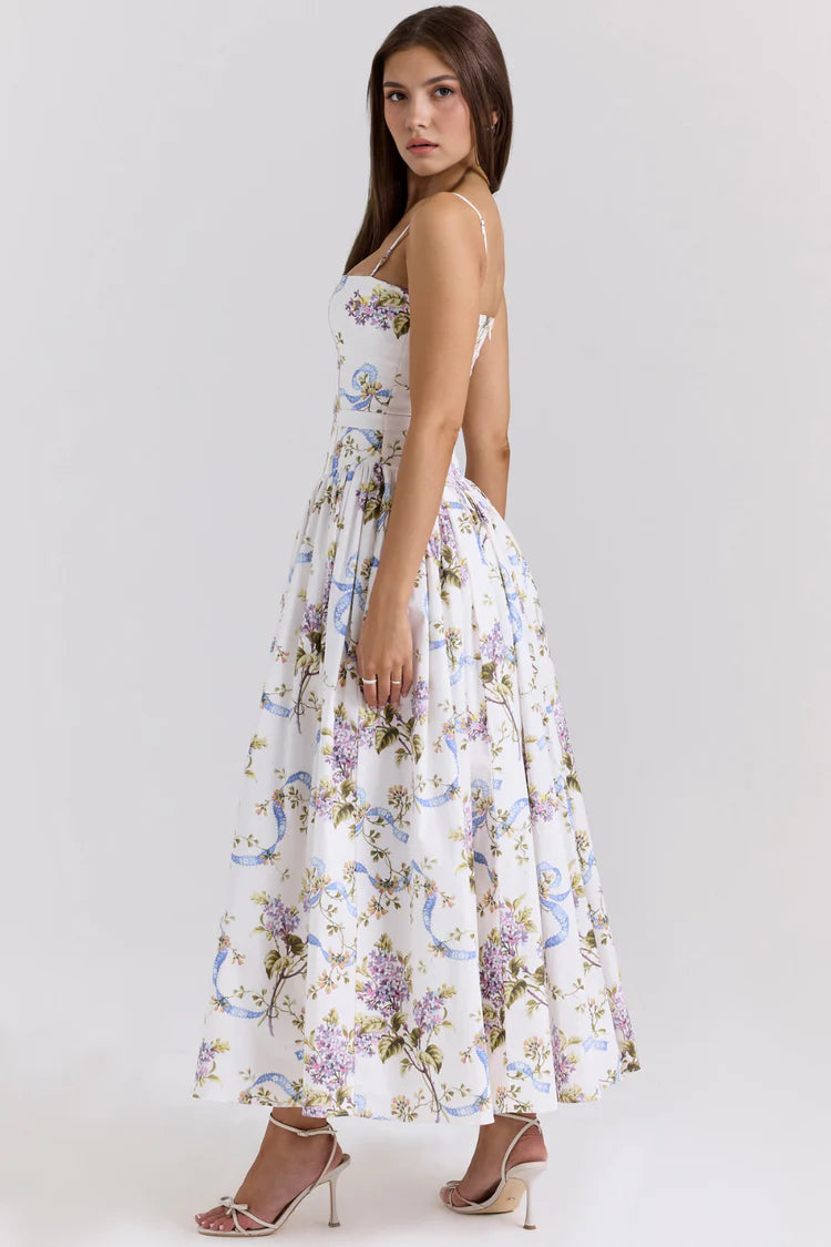 Valerie | Women’s Floral Maxi Dress Sleeveless Beach Dress