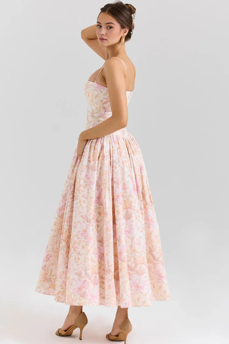 Valerie | Women’s Floral Maxi Dress Sleeveless Beach Dress