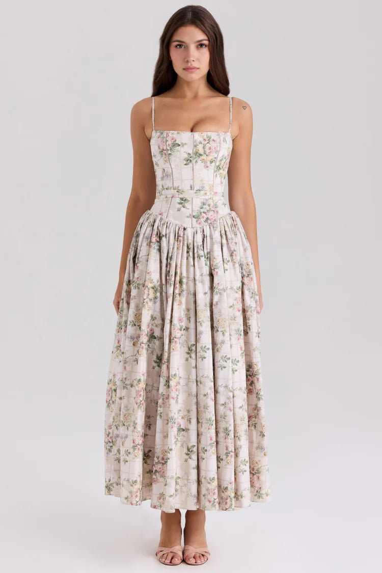 Valerie | Women’s Floral Maxi Dress Sleeveless Beach Dress
