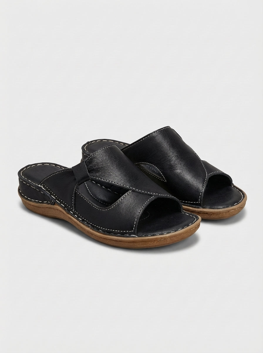 Victoria | Women's Flatform Slip On Open Toe Sandals