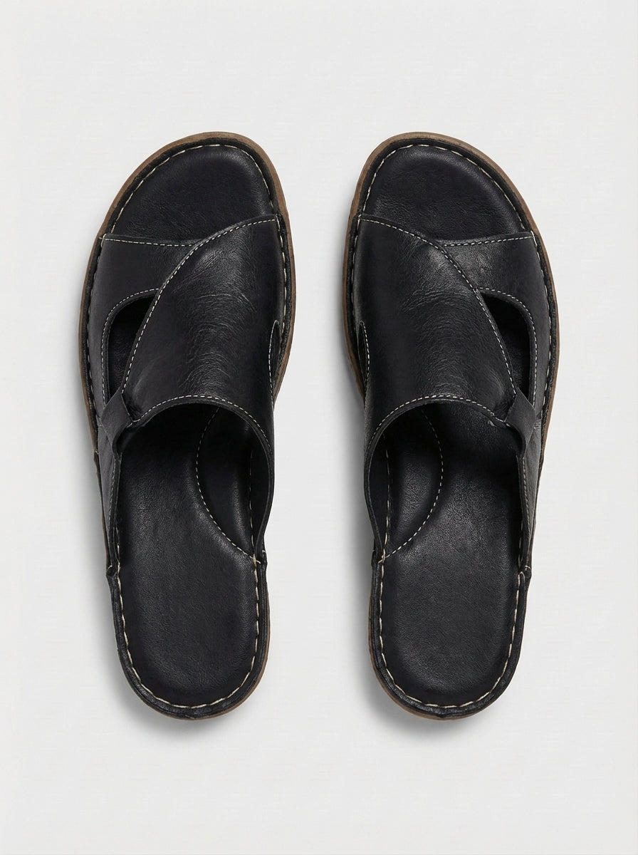 Victoria | Women's Flatform Slip On Open Toe Sandals