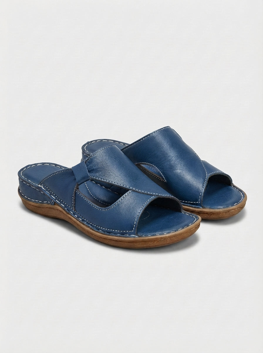 Victoria | Women's Flatform Slip On Open Toe Sandals