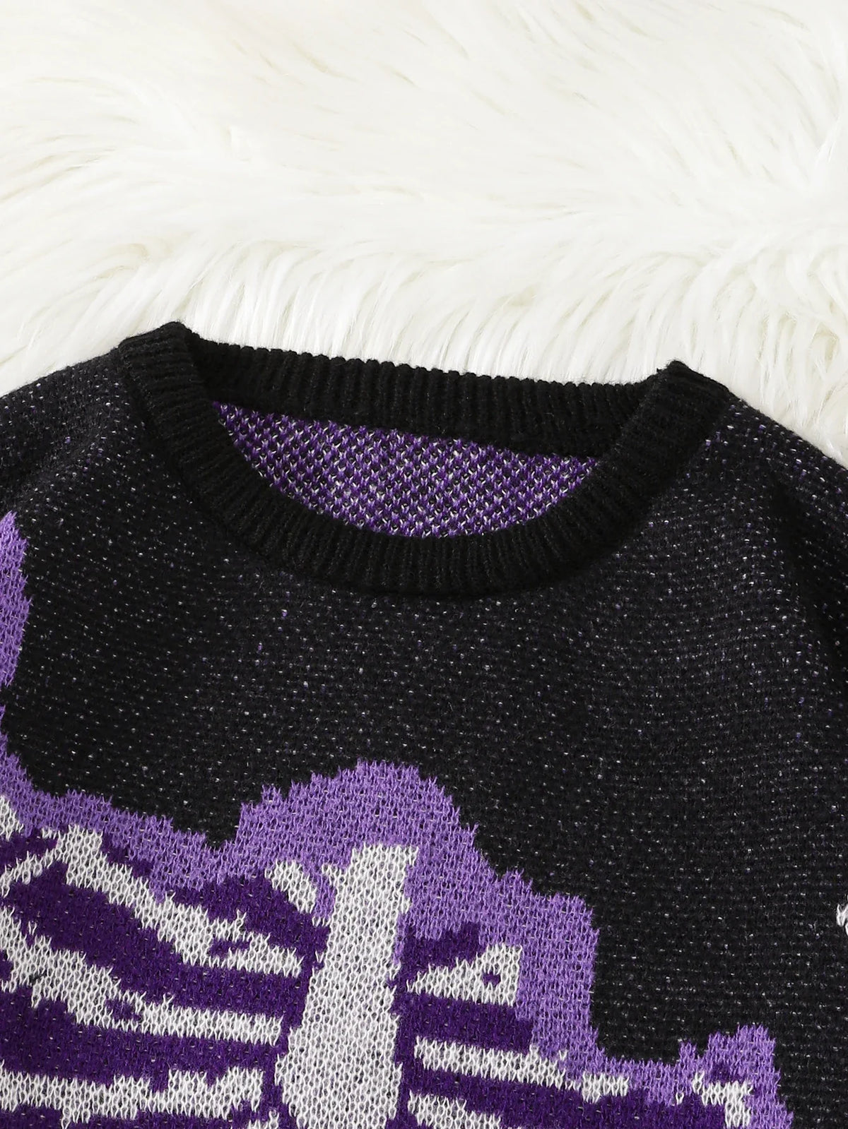 Men's Weirdcore Skeleton Knit Sweater