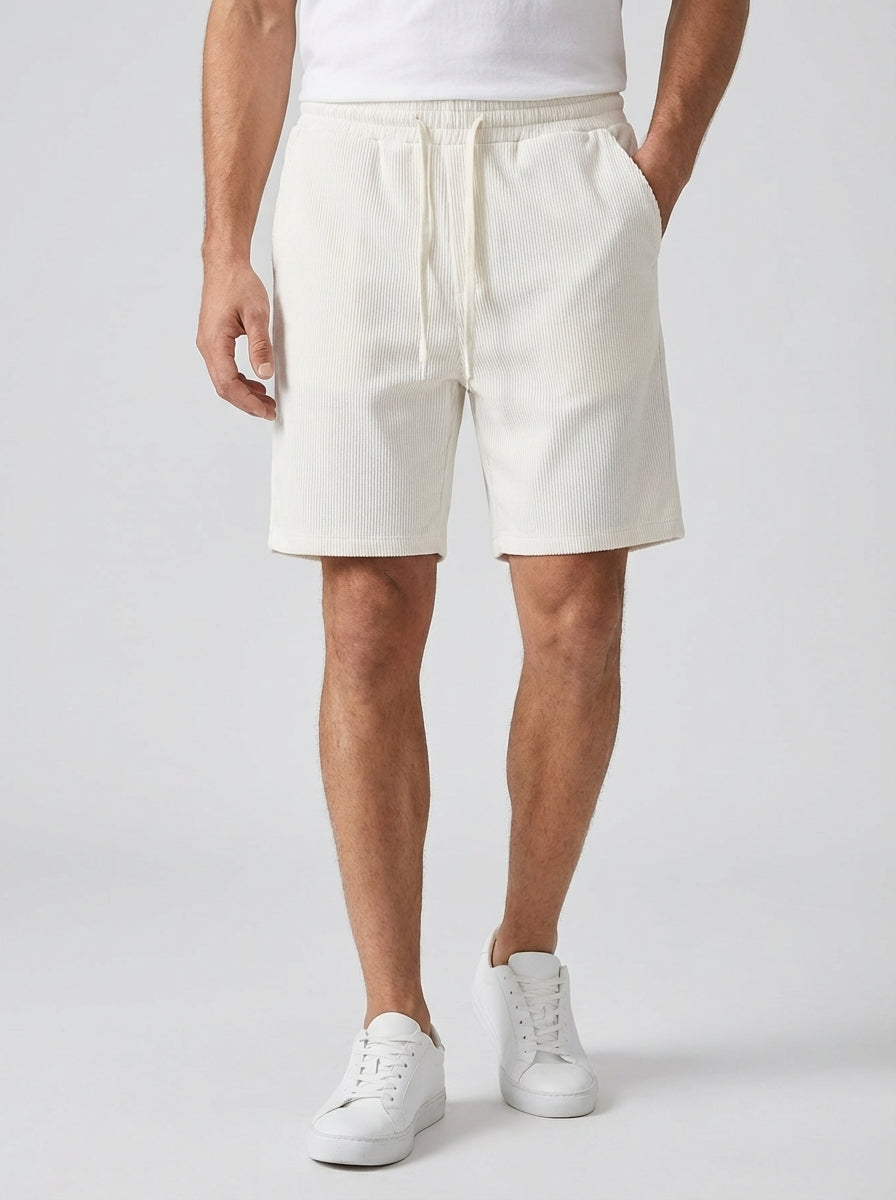 Willie | Men’s Ribbed Knit Drawstring Summer Lounge Shorts