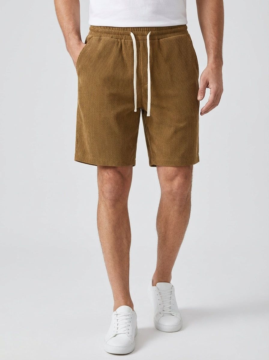 Willie | Men’s Ribbed Knit Drawstring Summer Lounge Shorts