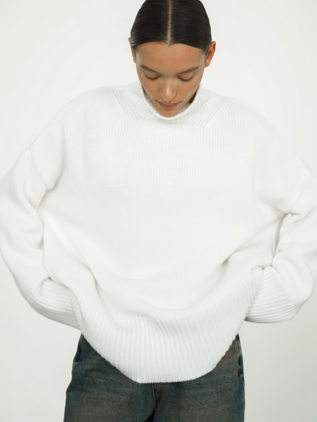 Women's Blended Knit Turtleneck Sweater