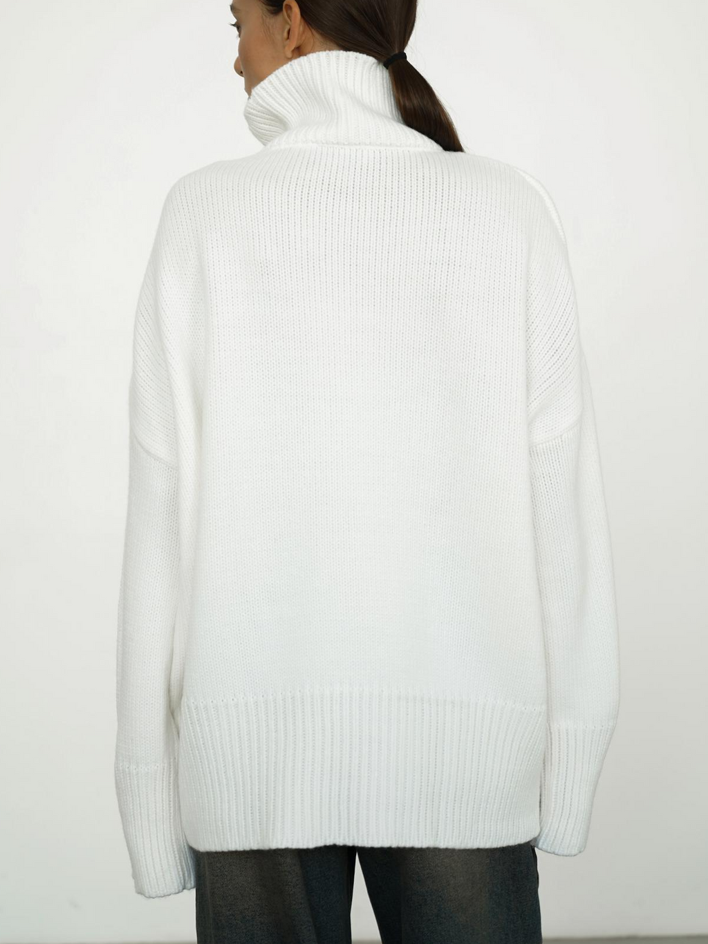 Women's Blended Knit Turtleneck Sweater