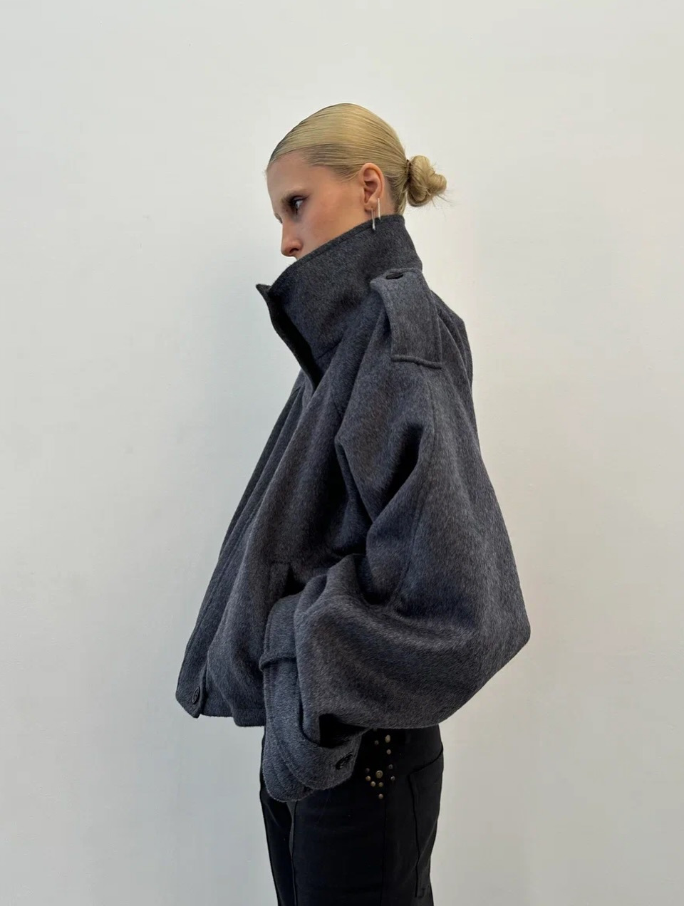 Women's Casual Jacket with Lapel Collar