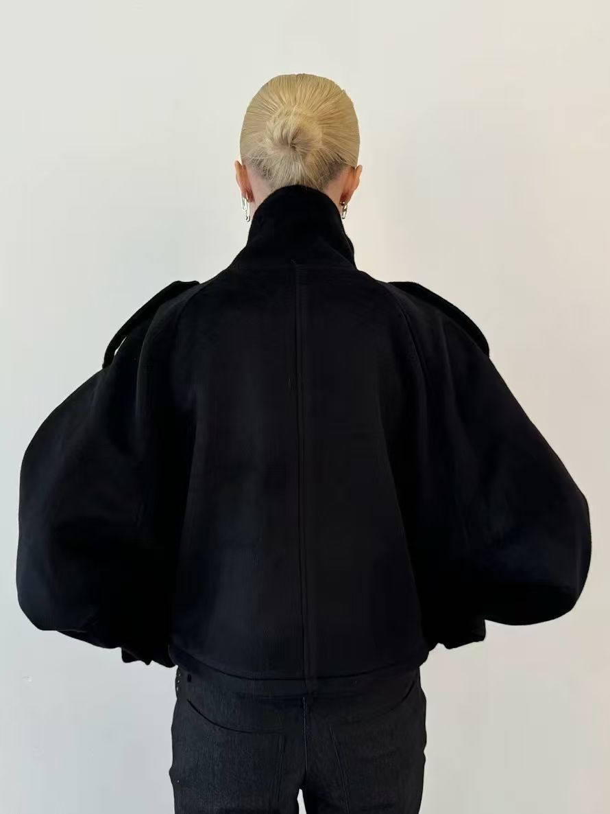 Women's Casual Jacket with Lapel Collar