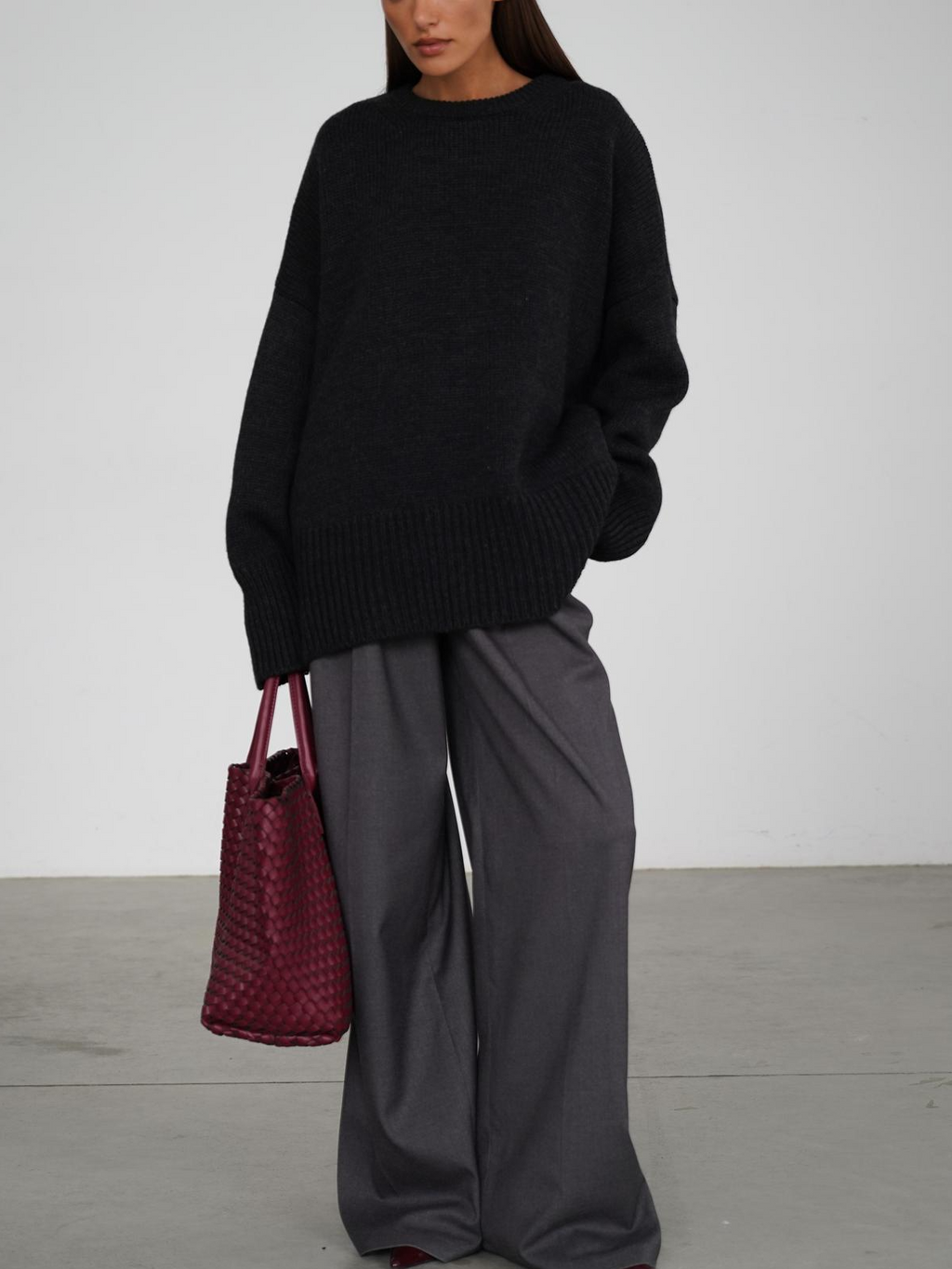 Women's Classic Crew Neck Knit Sweater