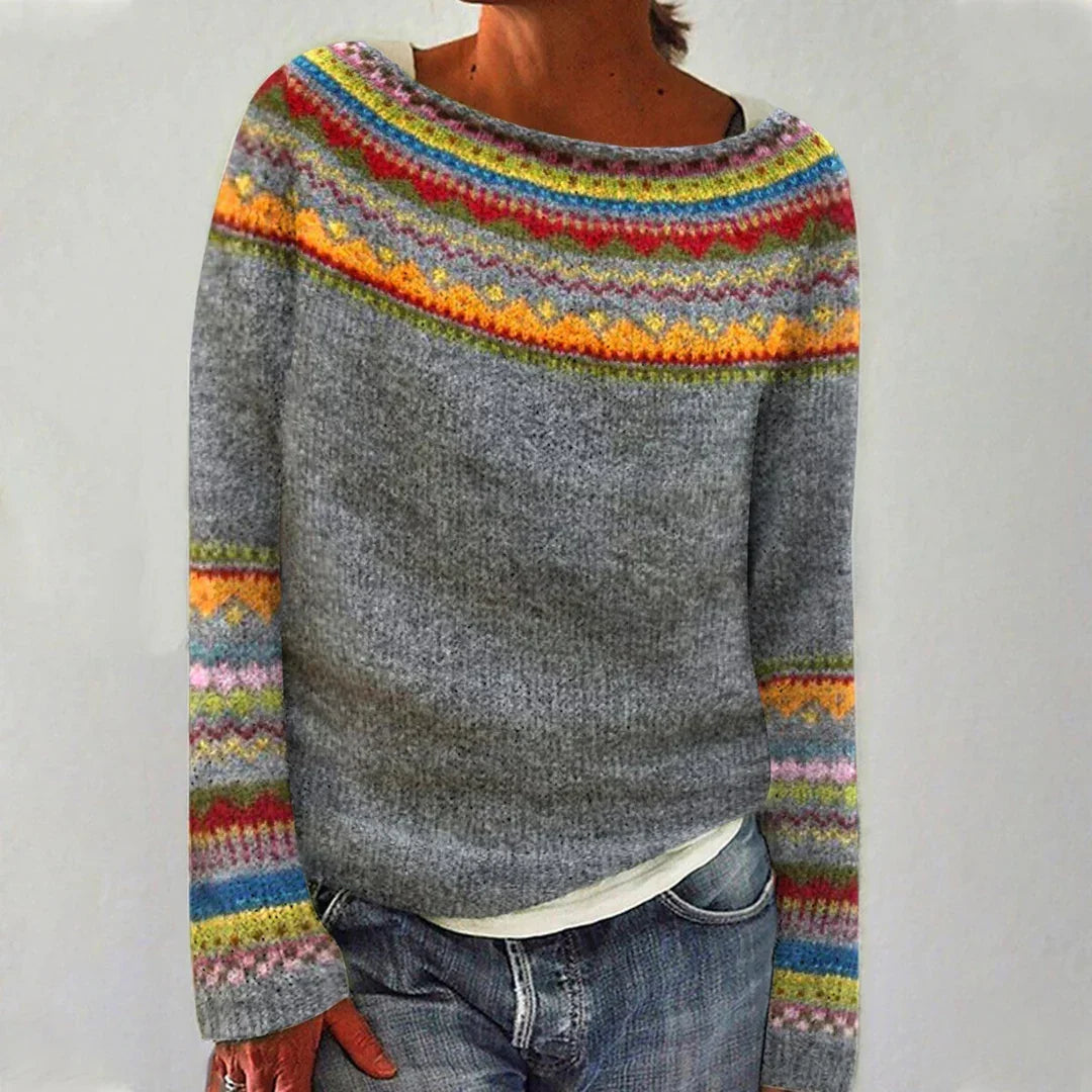 Women's Colorful Sweater with Soft Fabric