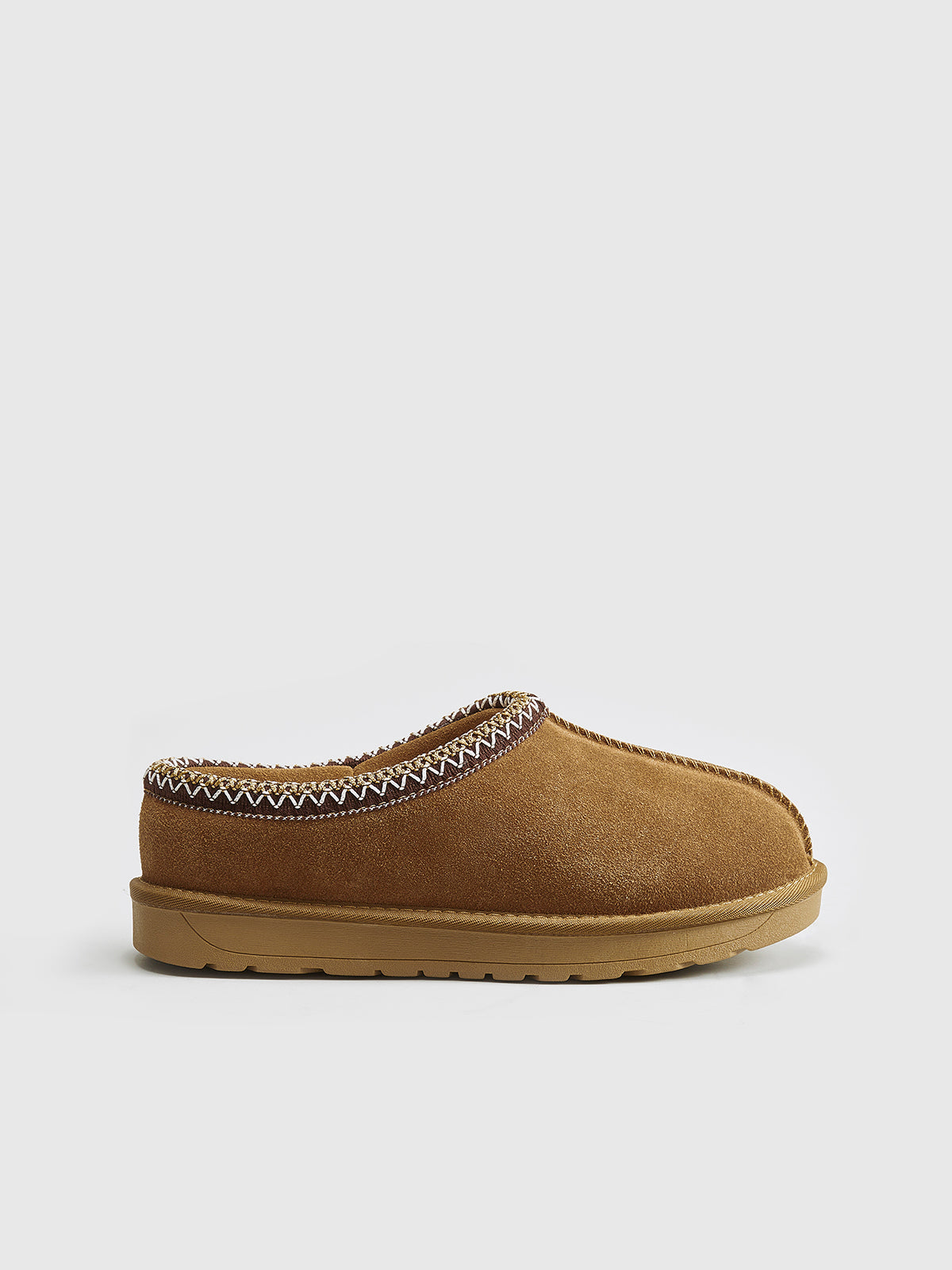 Women’s Suede Round-Toe Slippers
