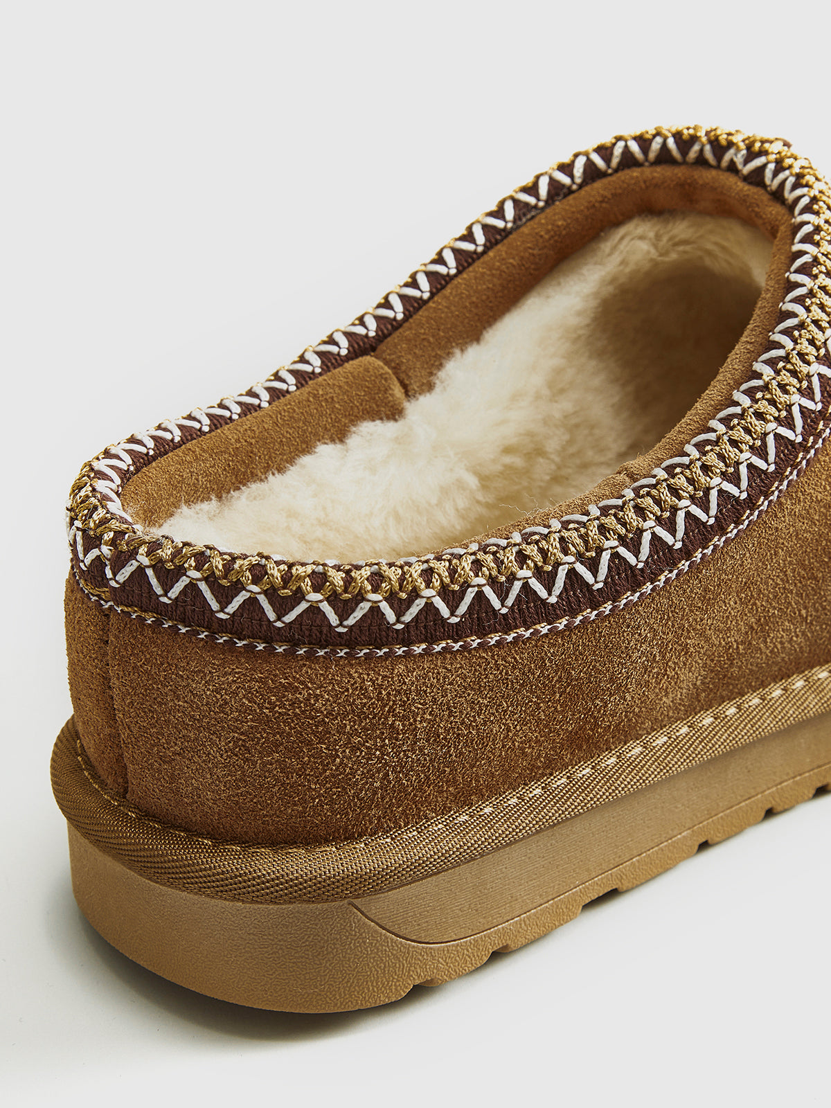 Women’s Suede Round-Toe Slippers
