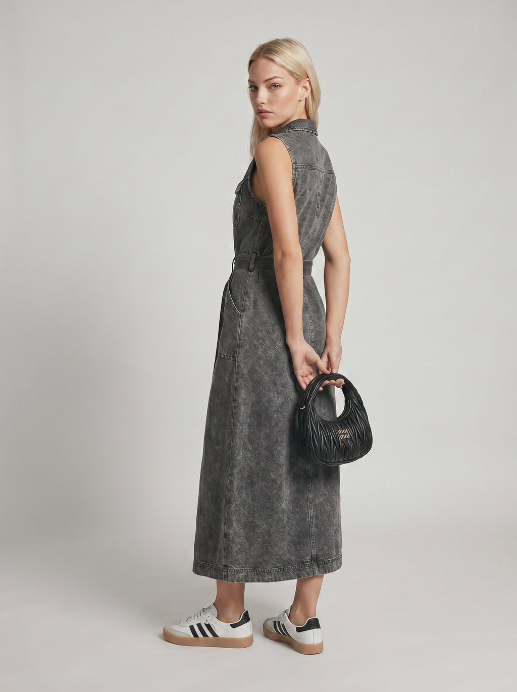 Women’s Lightweight Crinkle Maxi Dress