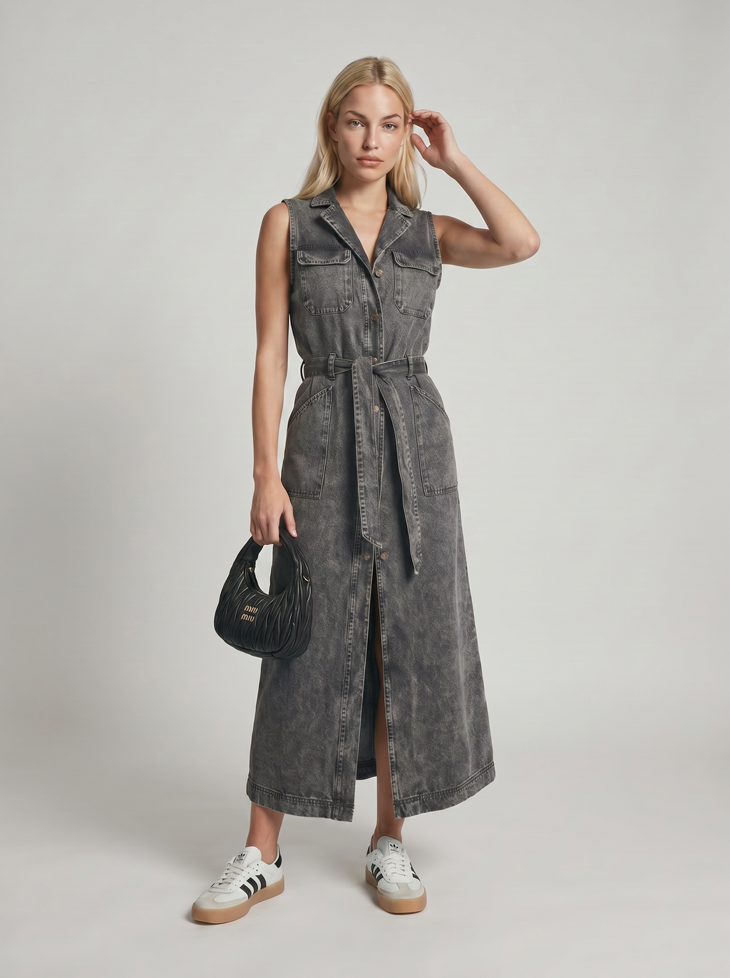 Women’s Lightweight Crinkle Maxi Dress