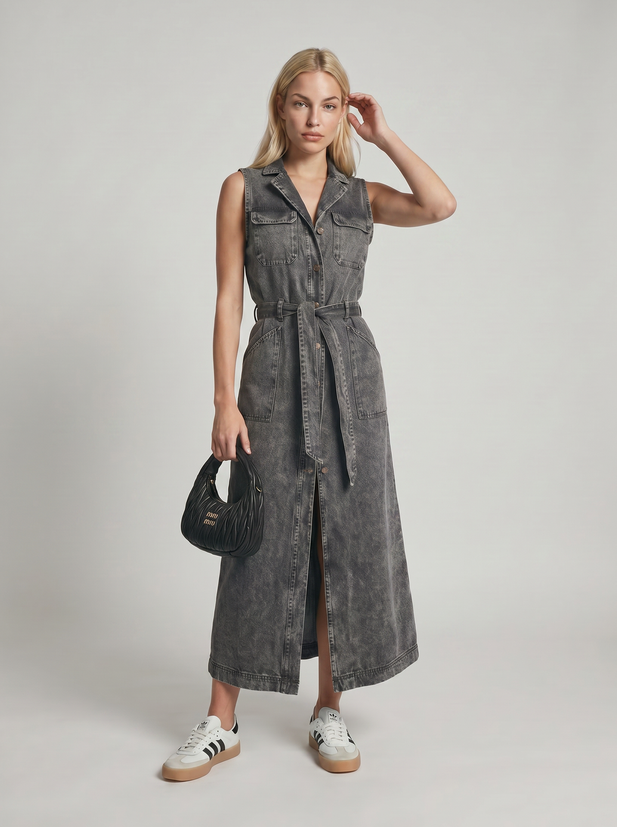 Women’s Lightweight Crinkle Maxi Dress