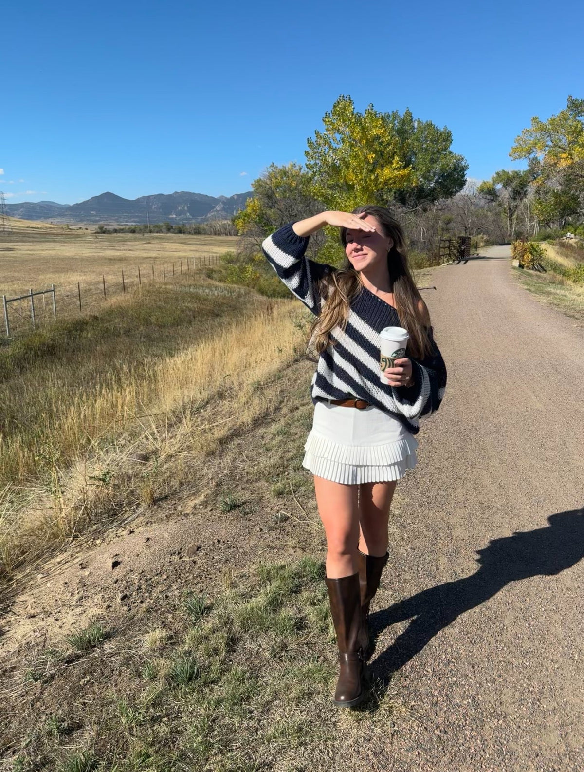 Women’s Loose-Knit Striped Sweater