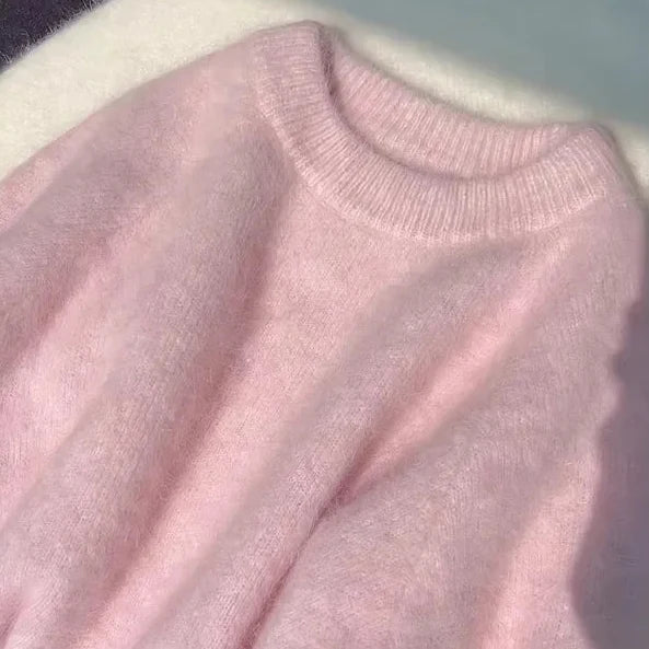 Women’s Pink Mohair Sweater