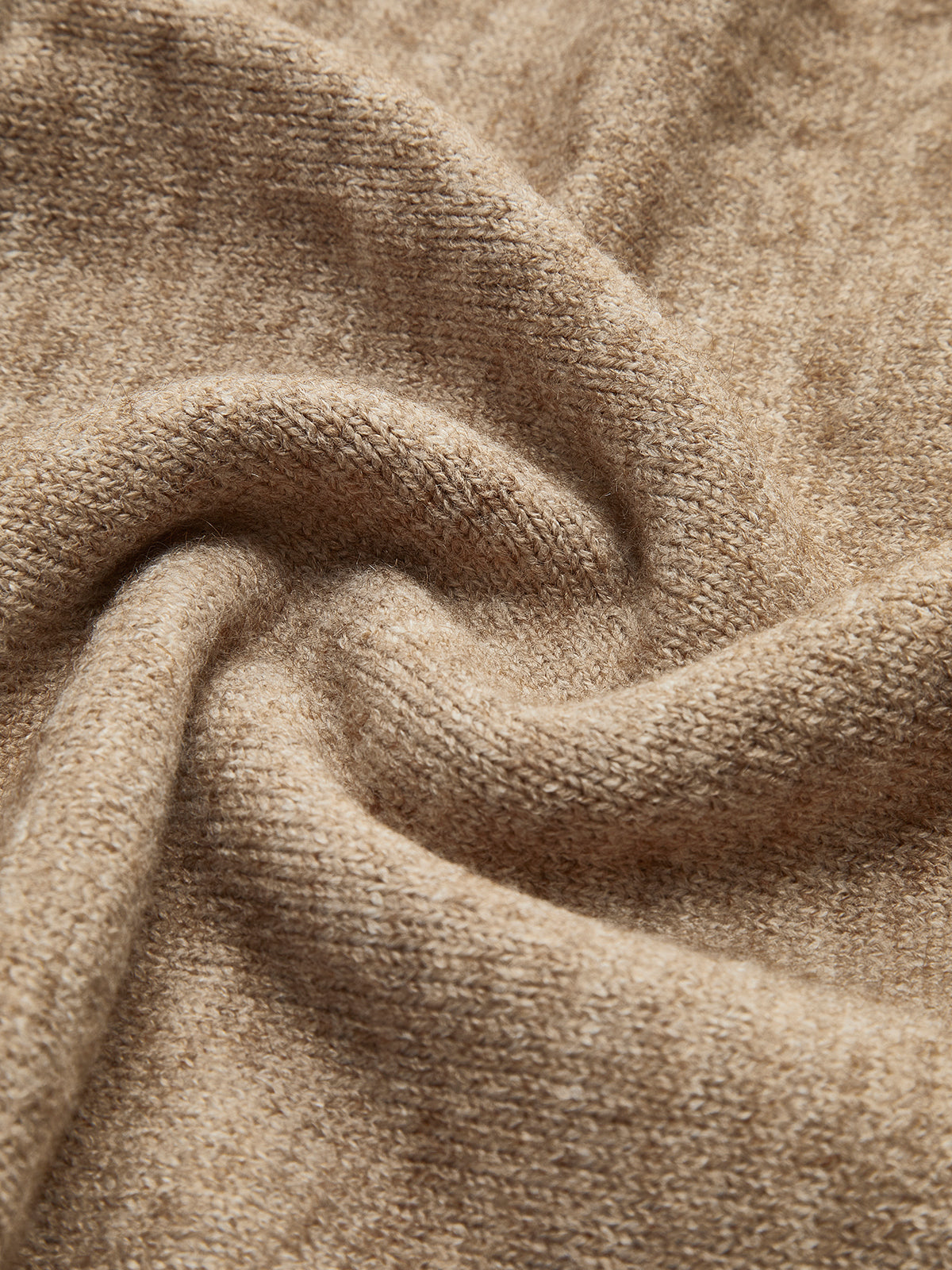 Women's Plain Turtleneck Knit Trousers Set
