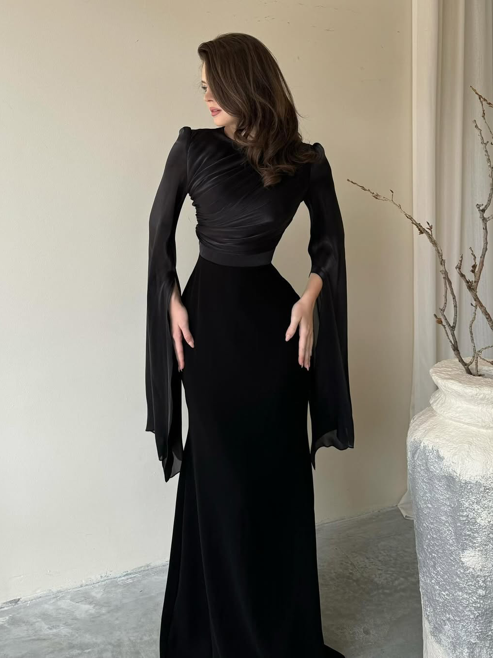 Women’s Pleated Maxi Dress