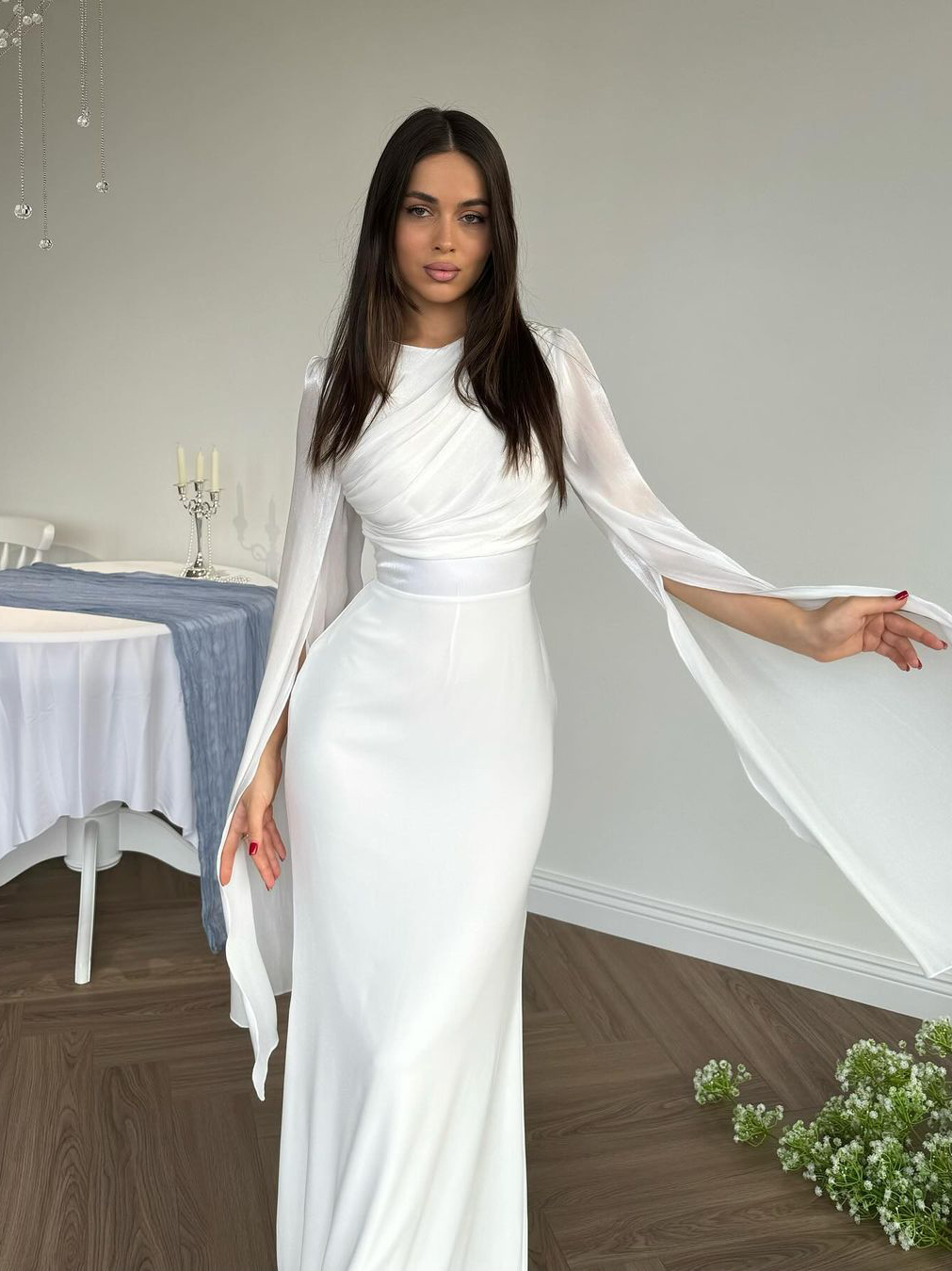 Women’s Pleated Maxi Dress