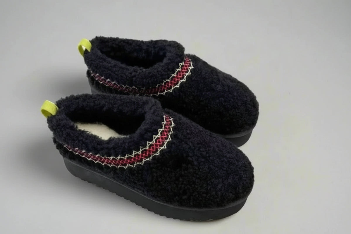Women's Plush-Lined Platform Slippers