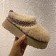 beige- fluffy
