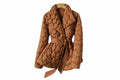 Women’s Puffer Jacket with Waist Belt