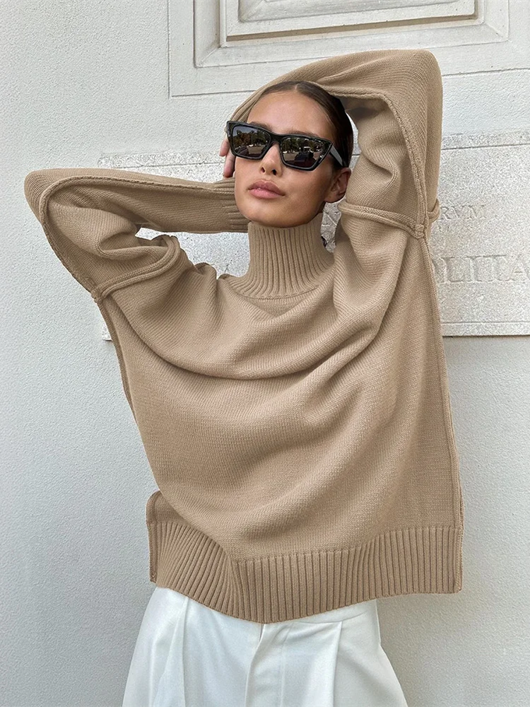 Women’s Trim-Detail Turtleneck Sweater