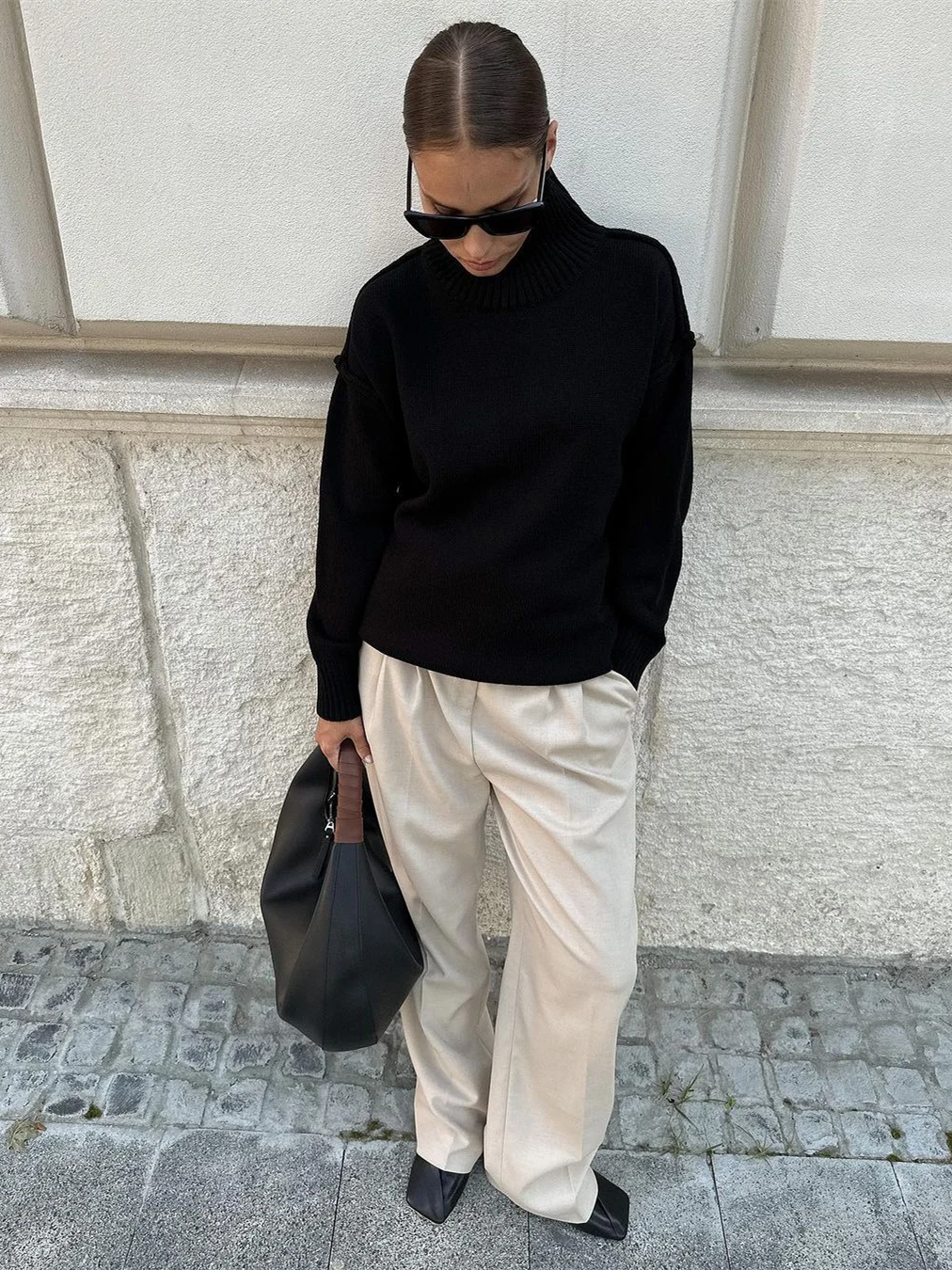 Women’s Trim-Detail Turtleneck Sweater