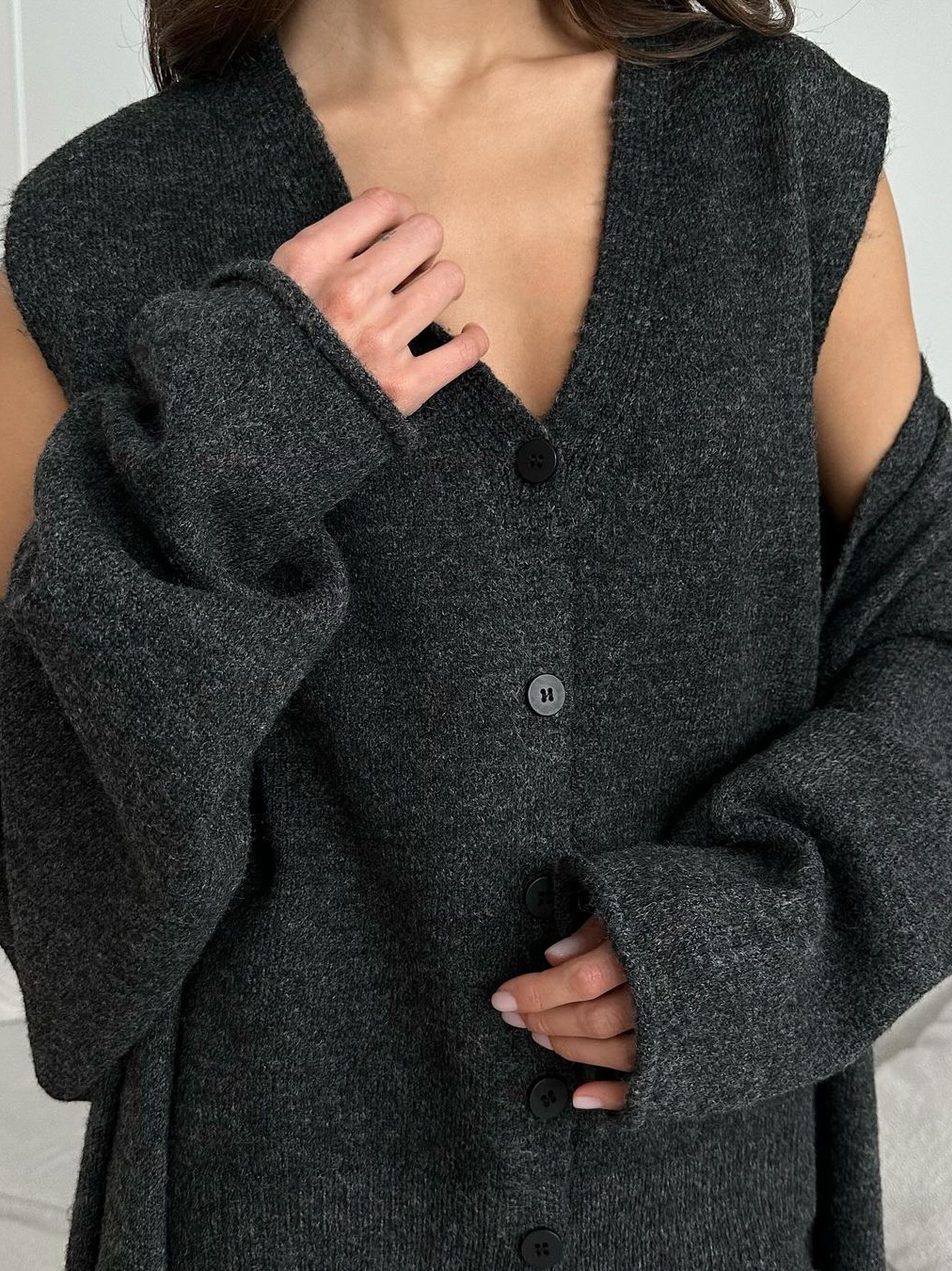 Women’s Wool-Blend Knitted Three-Piece Set