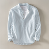 Aaron | Men’s Collared Button Front Long Sleeve Shirt