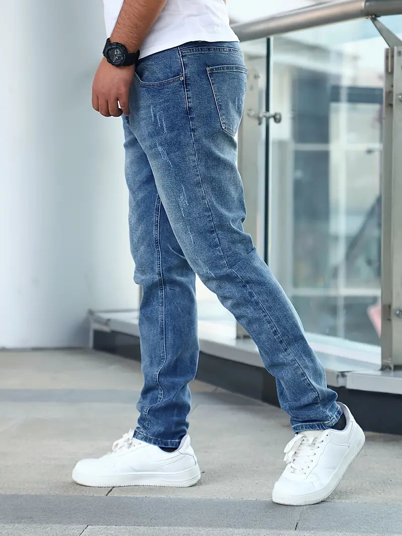 Abraham | Men’s Slim-Tapered Leg Denim Jeans
