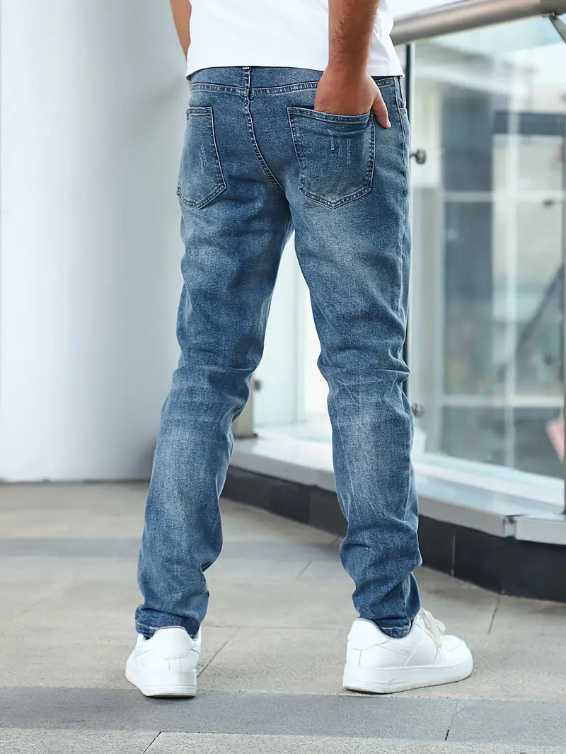 Abraham | Men’s Slim-Tapered Leg Denim Jeans